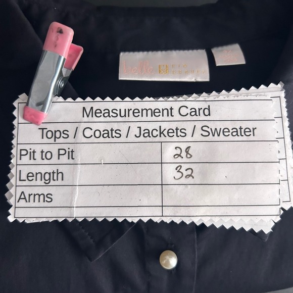 Belle By Kim Gravel Womens Blouse Size 2X Career Professional Work Ruffle Sleeve - Picture 12 of 14